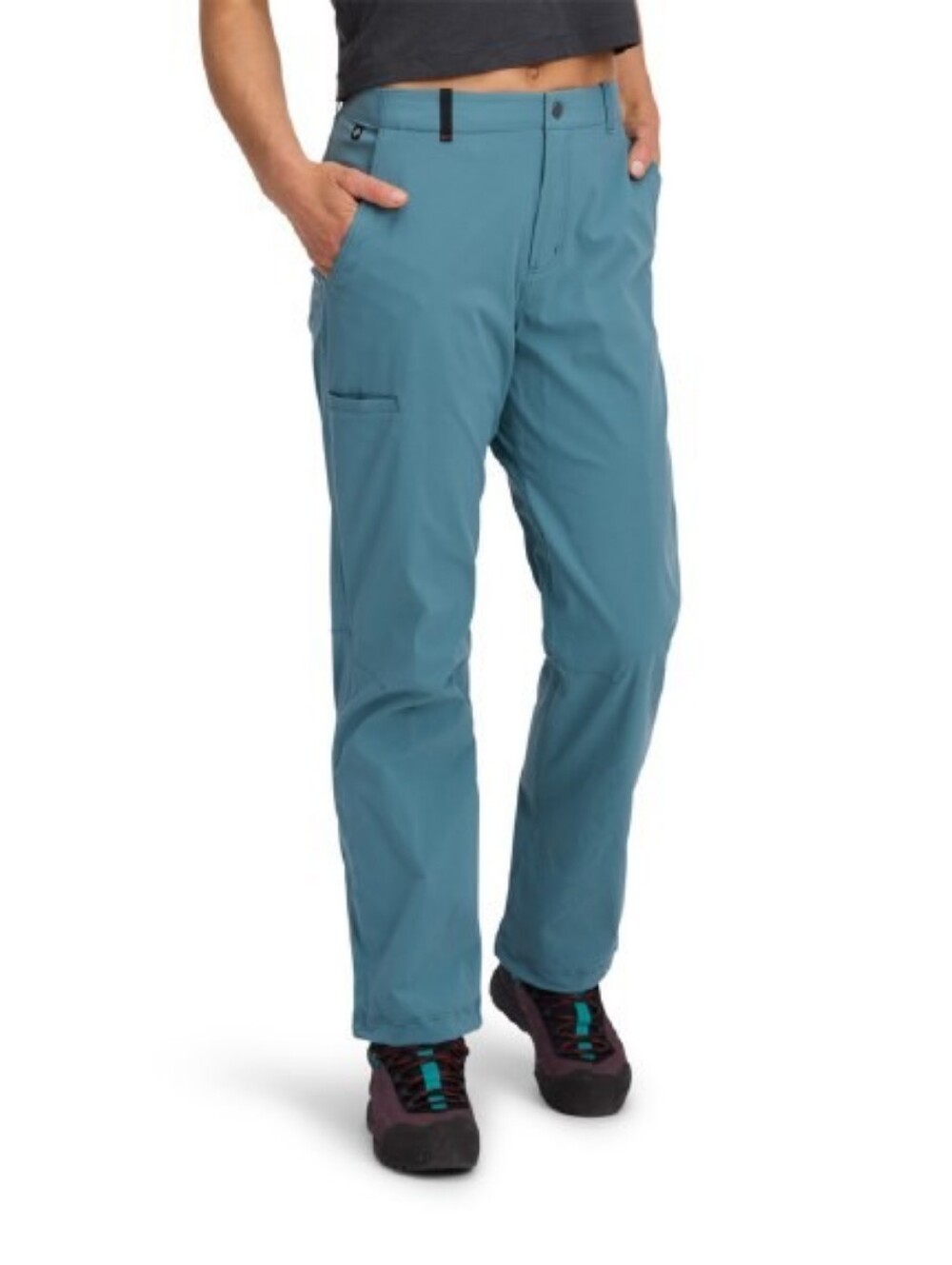 Black Diamond Pursuit Pants Women's Creek Blue Teal Size 6 Outdoor Hiking